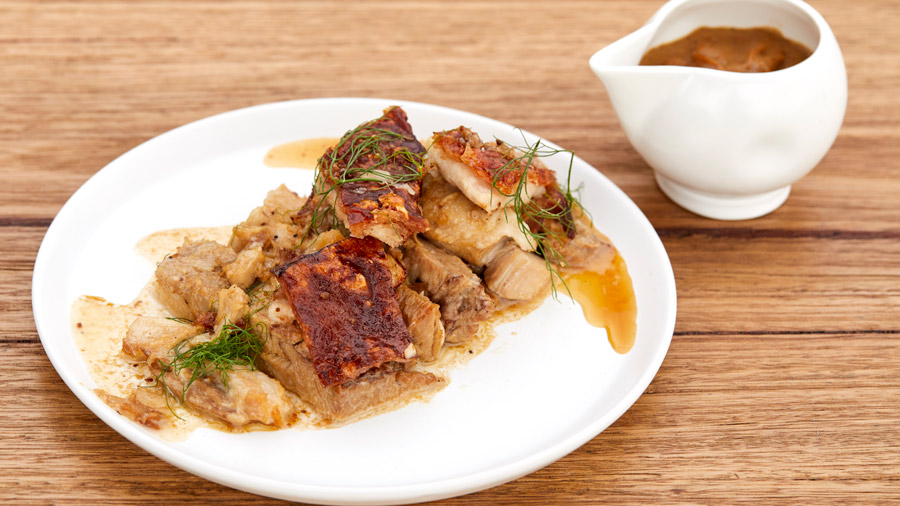 Crispy Pork Belly With Apple And Fennel Sauce Network Ten Crispy Pork Belly With Apple And Fennel Sauce Network Ten