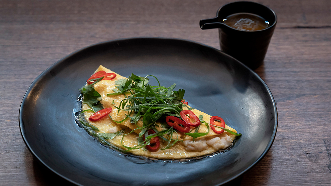 Crab Omelette with Compound Chilli Butter-image