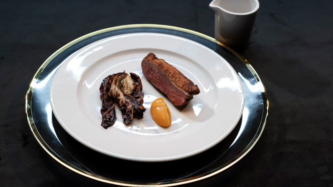 Apricot Duck with Roasted Radicchio-image