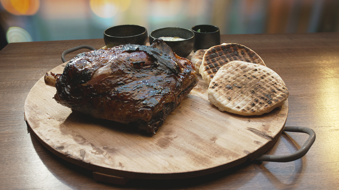 Greek Lamb with Pita Bread and Tzatziki  -image