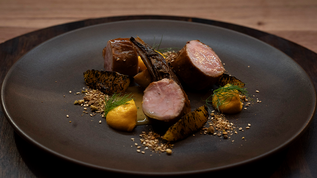 Pork Fillet with Citrus Beurre Monté and Pistachio Dukkah-image